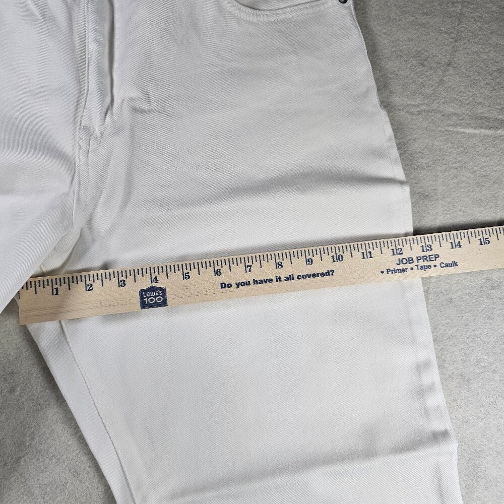 NEW Ella Moss High Rise Slim Straight Ankle Jeans White Size 14/32 - Picture 6 of 7
